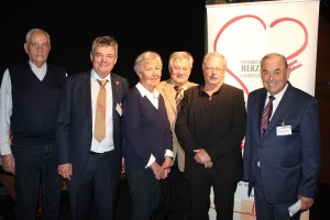 Tiroler Herztag in Wörgl - v.l. Ludwig Kögl, Dr. Gerald Bode, Anna Zimmermann, Helmut Rieder, Josef Hager und Roland Weißsteiner