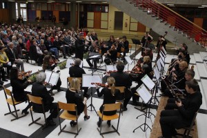 Neujahrskonzert in wechselnder Orchester-Aufstellung in der Aula des Bundesschulzentrums Wörgl.