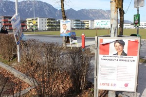 Wahlplakat-"Gerangel" beim Volkshaus Wörgl: Die Liste Hedi Wechner listet jetzt Umgesetztes auf...