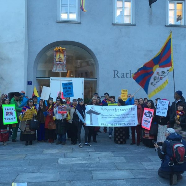 Tibet-Tag in Kufstein. Foto: Tibeter Gemeinschaft Österreich