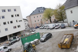 Gradl-Areal Frieden in Wörgl - Wohnbauprojekt und Stadtplatz. Foto: Veronika Spielbichler