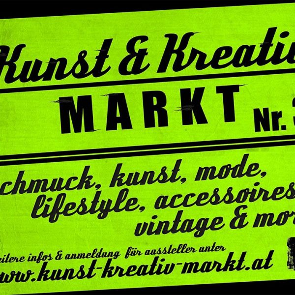 3. Kunst- und Kreativmarkt am 15.4.2017 im Komma Wörgl.