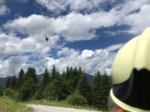 Der Samariterbund Tirol organisierte erstmals eine Flugrettungsübung für alle Tiroler Rettungsorganisationen. Foto: Samariterbund Tirol