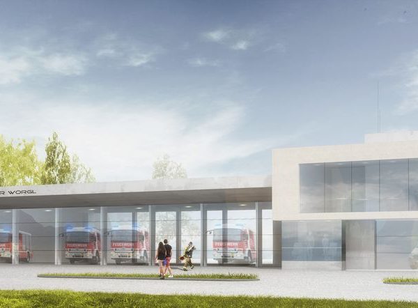 So wird das neue Wörgler Feuerwehrhaus aussehen. Bildnachweis: ARGE Schafferer – Mahore