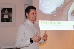 Vortrag „Zukunftsthema Energiewende-So fährt TIROL 2050“ am 8. November 2017 in Wörgl. Foto: Veronika Spielbichler