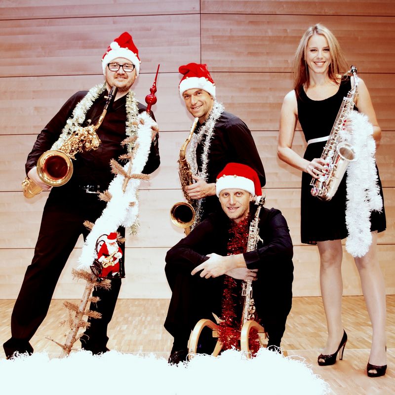 Das Saxophon-Quartett Saxlamanda. (Foto: Hubert Klingler)