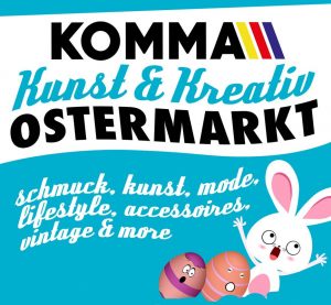 Kunst- und Kreativ Ostermarkt im Komma Wörgl 2018. Grafik: Janus