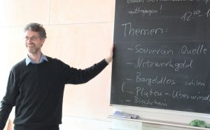 15 Jahre Chiemgauer – Vernetzungstreffen Regiogeld-Verband und Jubiläumsfeier am 3.3.2018. Foto: Unterguggenberger Institut