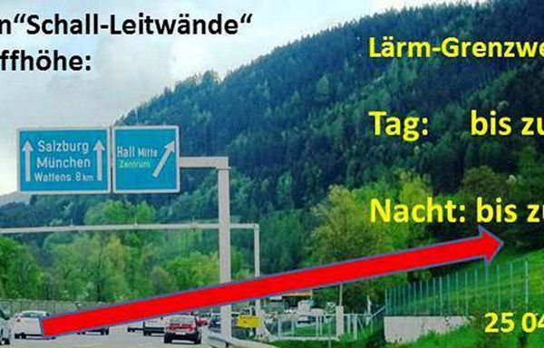 Betonleitwände im Visier des Transitforum Austria-Tirol. Grafik: Transitforum