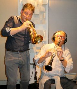 Michael Außerladscheider und Sepp Oberhofer im Studio. Foto: Die jungen Tiroler