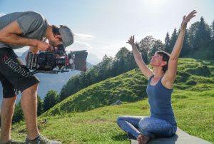 Am Set der Dreharbeiten für den neuen Wörgler Imagefilm, der am 18. Juli 2018 bei der Wörgler Sommernacht vorgestellt wird. Foto: Stefan Ringler