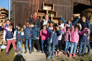 Aktionstag "Landwirtschaft macht Schule" beim Unterkrumbacher Bauern in Wörgl am 16.10.2018. Foto: Veronika Spielbichler