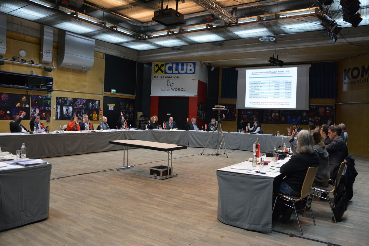 Wörgler Gemeinderat am 13. Dezember 2018. Foto: Veronika Spielbichler