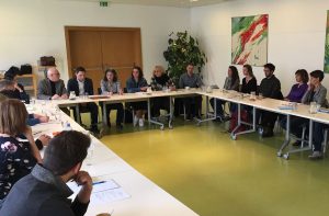 NR Christian Kovacevic und Bgm. Hedi Wechner begrüßten zum Treffen der Tiroler Integrations-Fachleute. Foto: Komm!unity