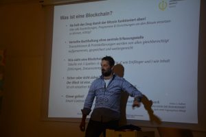 Was kann die Blockchain? - Vortrag mit Heinz J. Hafner vom Unterguggenberger Institut am 2.4.2019 im Tagungshaus Wörgl. Foto: Veronika Spielbichler