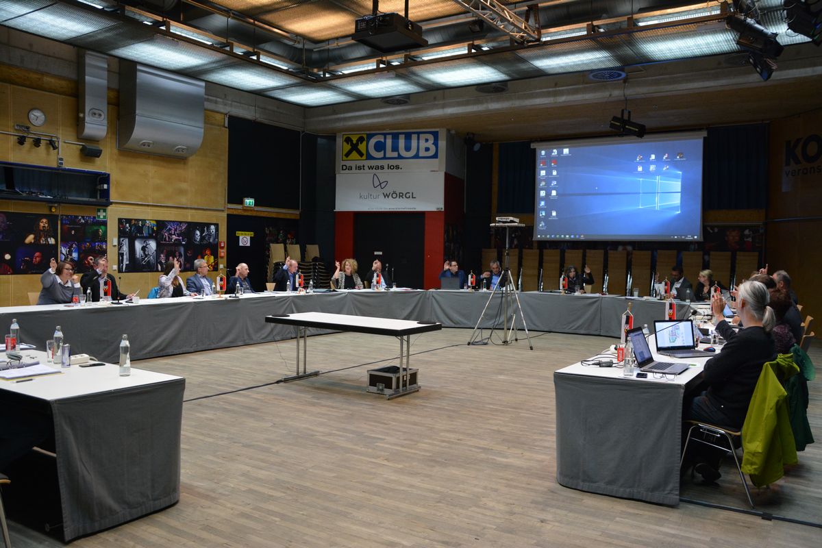 Wörgler Gemeinderat am 21. Mai 2019. Foto: Veronika Spielbichler