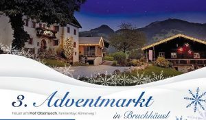 Der 3. Bruckhäusler Adventmarkt findet am 1.12.2019 von 10-17 Uhr am Oberluech-Hof in Kirchbichl, Römerstraße 1 statt. Foto: Familie Mayr