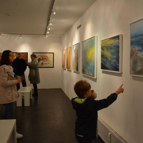 Vernissage „Emotionen Farben Formen Zeichnungen“ am 29.11.2019 in der Galerie am Polylog in Wörgl. Foto: Veronika Spielbichler