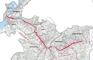 21 Hektar Bauland entlang der Brixentaler Ache sollen durch Dämme, Mauern und Retentionsräume vor einem 100-jährlichen Hochwasser geschützt werden. Der dafür notwendige Wasserverband hat sich konstituiert. © Land Tirol