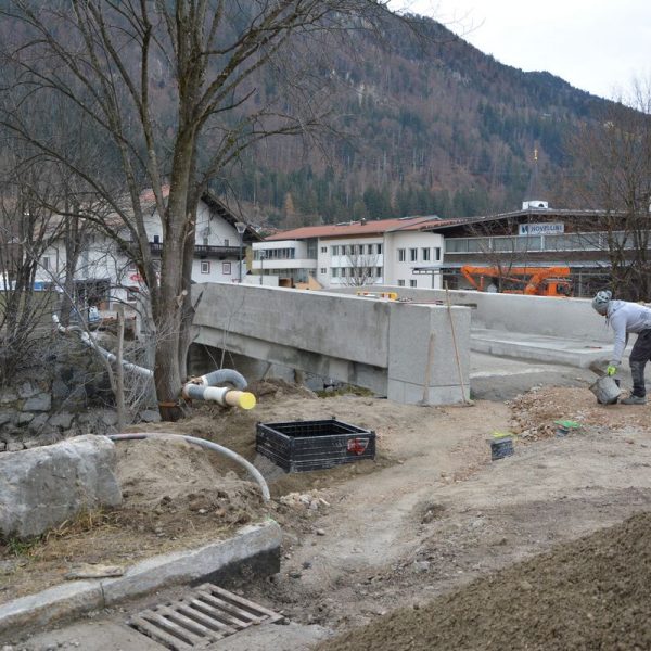 Sanierung Zehenthoferbrücke in Bruckhäusl Dezember 2020. Foto: Veronika Spielbichler