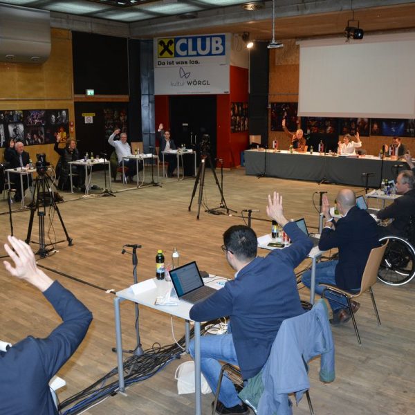 Wörgler Gemeinderat am 18.2.2021. Foto: Veronika Spielbichler