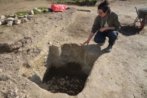 Archäologische Ausgrabung der Wörgler Firma Talpa am Egerndorfer Feld im Mai 2021. Foto: Veronika Spielbichler