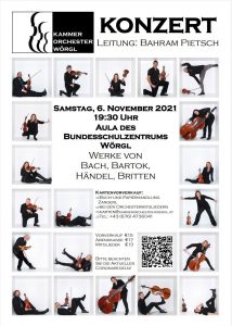 Konzert Kammerorchester Wörgl am 6.11.2021. Foto: Kammerorchester Wörgl