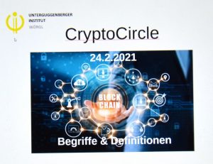 Crypto Circle Unterguggenberger Institut in Online-Format. Foto: Veronika Spielbichler