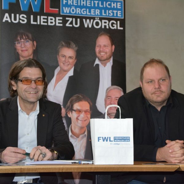 Listenpräsentation der FWL Wörgl am 27. Jänner 2022 für die Gemeindewahlen 2022. Foto: Veronika Spielbichler