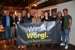 Listenpräsentation "Wir für Wörgl. Liste Roland Ponholzer" am 26.1.2022. Foto: Veronika Spielbichler