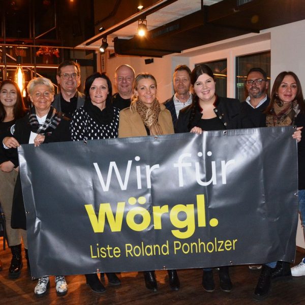 Listenpräsentation "Wir für Wörgl. Liste Roland Ponholzer" am 26.1.2022. Foto: Veronika Spielbichler