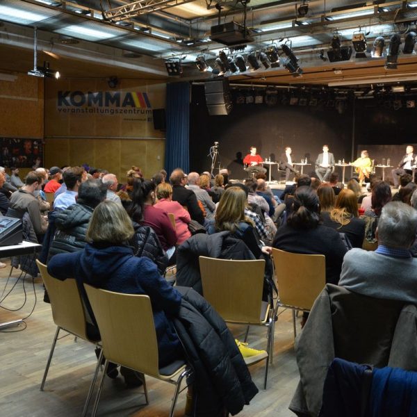 Podiumsdiskussion Gemeinderats- und Bürgermeister-Spitzenkandidaten am 22.2.2022. Foto: Veronika Spielbichler