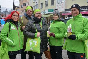 Wahlkampf auf Wörgls Straßen am 26.2.2022. Foto: Veronika Spielbichler