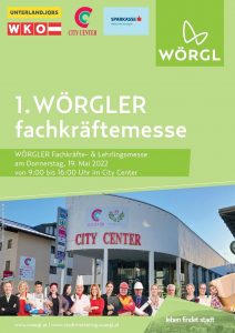 Die erste Wörgler Fachkräfte- und Lehrlingsmesse findet am 19. Mai 2022 im CityCenter Wörgl statt. Foto: Stadtmarketing