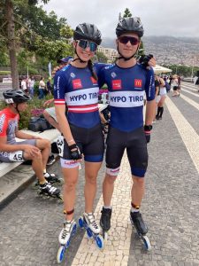 Anna Petutschnigg und Alexander Farthofer auf Madeira. Foto: SC Lattella Wörgl