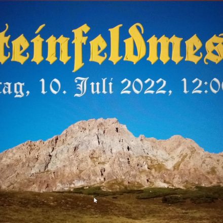 Am 10. Juli 2022 Bergmesse auf der Steinfeldalm. Fotonachweis: Familie Astl