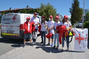 Jugendrotkreuz-Bezirkswettbewerb am 2. Juli 2022 in Wörgl. Foto: Veronika Spielbichler