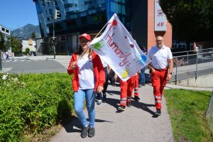 Jugendrotkreuz-Bezirkswettbewerb am 2. Juli 2022 in Wörgl. Foto: Veronika Spielbichler