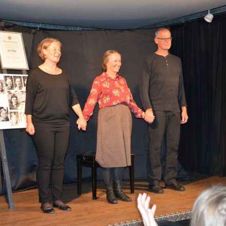 Julie M. - Biografie-Theater Gastspiel der Dorfbühne Telfes am 7.10.2022 in der Zone Kultur.Leben.Wörgl. Foto: Veronika Spielbichler