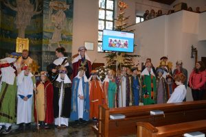 Sternsinger-Aktion der katholischen Jungschar 2023 in Bruckhäusl. Foto: Veronika Spielbichler