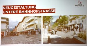 Neugestaltung der Bahnhofstraße ab CityCenter nordwärts. Quelle: ppt Gemeinderatsitzung
