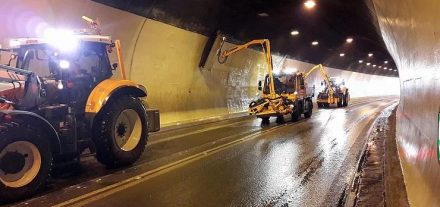 Saubere Tunnel bedeuten mehr Sicherheit, bessere Luft und weniger Energieverbrauch für Beleuchtung und Belüftung.© Land Tirol