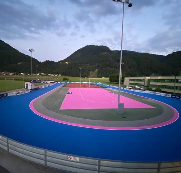 Die Wörgler Speedskate-Arena wurde generalsaniert und ist Schauplatz des Europacups und des internationalen Speedskatingkriteriums von 16-18. Juni 2023. Foto: SC Lattella Wörgl