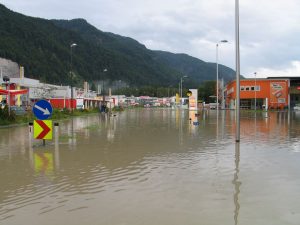 Hochwasserkatastrophe 23. August 2005. Foto: Veronika Spielbichler
