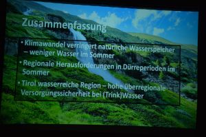 Unser Trinkwasser - Einsichten und Aussichten - Film, Vortrag und Dikussion am 24.10.2023 in Wörgl. Foto: Veronika Spielbichler