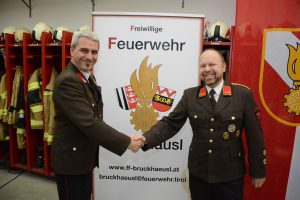 Das neue Leitungs-Duo der FF Bruckhäusl - Reinhard Prantner und Markus Kogler. Foto: FF Bruckhäusl