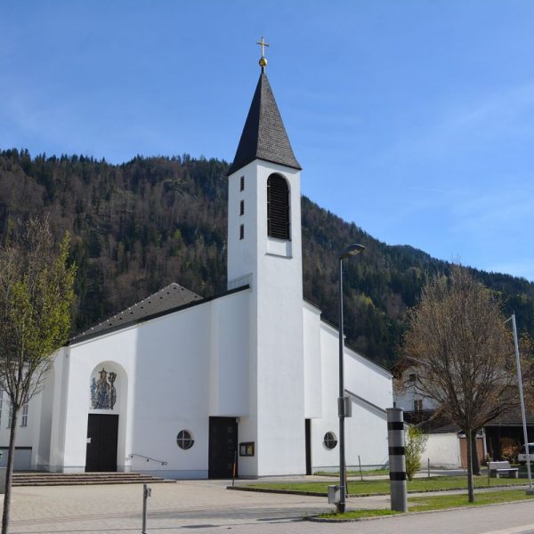 Pfarrkirche Bruckhäusl im April 2024. Foto: Veronika Spielbichler