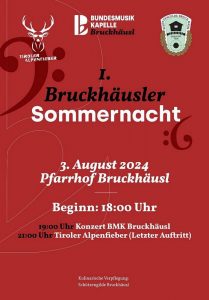 1. Bruckhäusler Sommernacht. Grafik: BMK Bruckhäusl