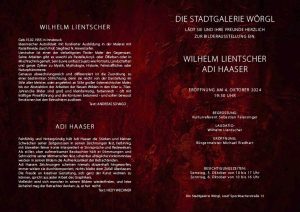 Einladung Ausstellung Lientscher & Haaser.