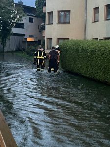 Überflutung am 17.8.2024 im Bereich Opperer-Straße. Foto: privat/Unterberger